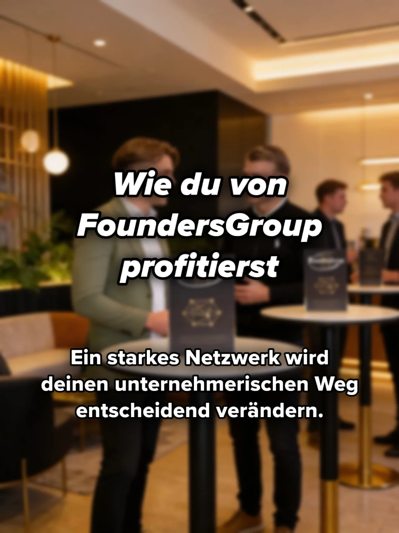 Viele Unternehmer stehen allein da. Ideen gibt es viele. Aber die richtigen Menschen, die dich verstehen und weiterbringen, sind selten.